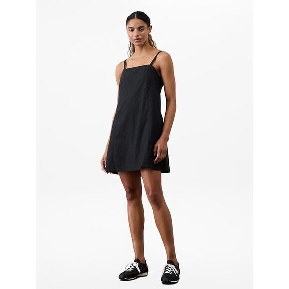 Athleta Paradise Cami Dress Black Linen Blend Pockets Mini Womens Size XS - Picture 12 of 12